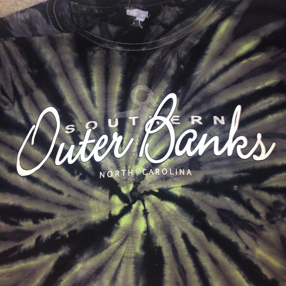 OBX oversized tie die tee